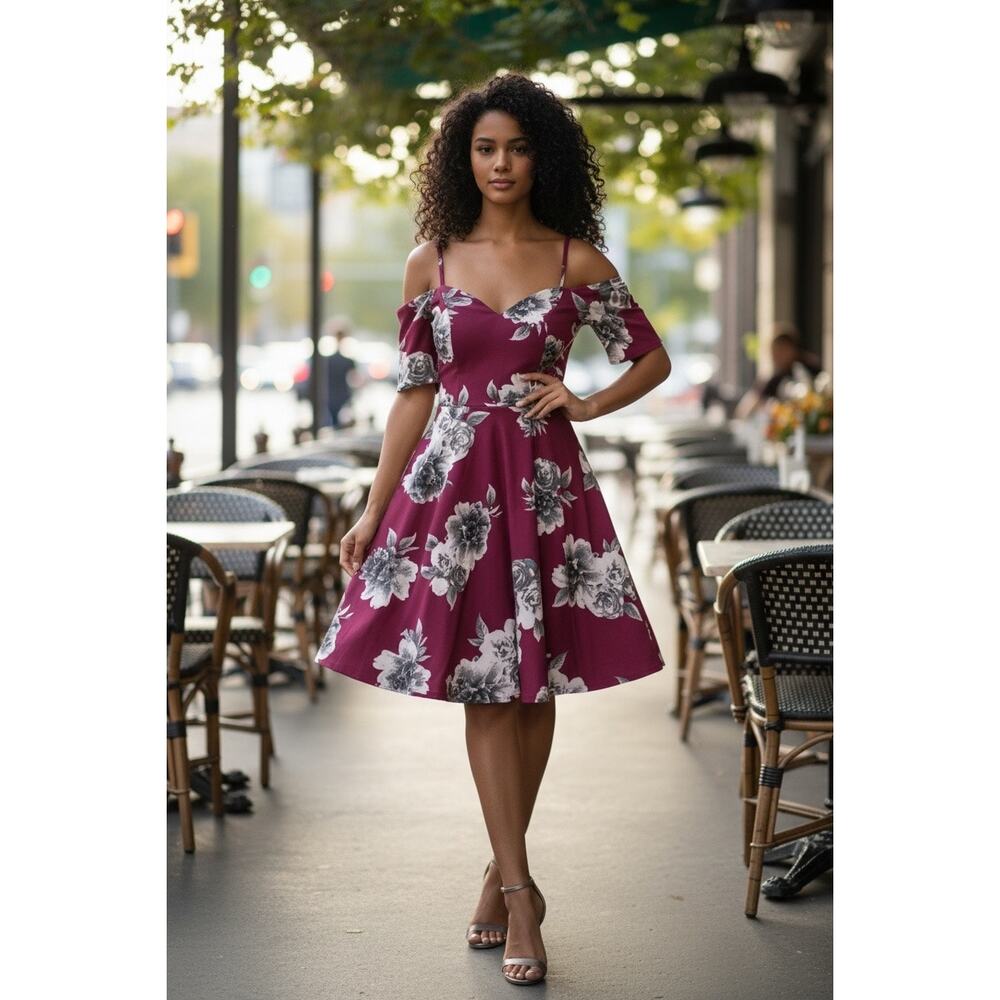 Floral Dress By City Studios Size 13 - Picture 7 of 7